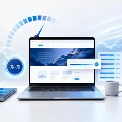 Icono de entrega rápida de páginas web
